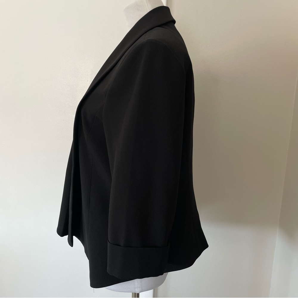 Black Label by Evan-Picone Womens Regular Fit Suit Jacket Black Size 14 - Picture 9 of 13